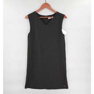 Ottod'Ame Shift Dress‎ 6 Black Sleeveless Minimalist